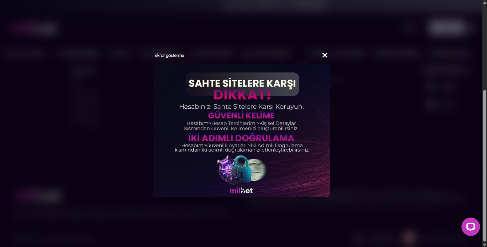Milbet Kullanıcı Adımı Unuttum